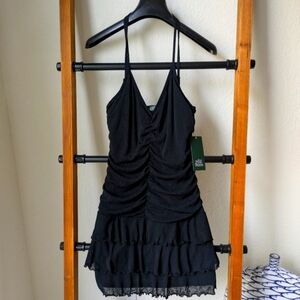 NWT Wild Fable Women's Black Textured Mini Dress - Size S